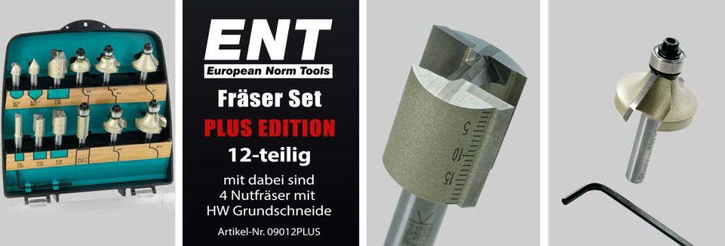 ENT 09012 Holzfräser-Set