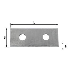 ENT 00517 Wendemesser HW, 49,5 mm x 12 mm x 1,5 mm, 4-seitig