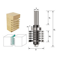 ENT Finger-Verleimfr&auml;ser-Kombinationsset HW (HM) S12x32 Z2 D40x35 mm