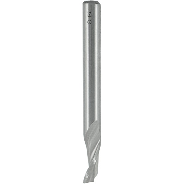ENT 30005 Spiral-Bohrnutenfräser HS, Schaft (S) 8 mm, Durchmesser (D) 7 mm, NL 14 mm, Z1, GL 60 mm