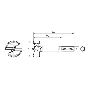 ENT Wave Cutter  Kassette 8-teilig - D15-20-25-30-35-40mm