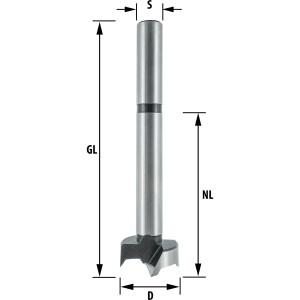 ENT 40516 Kunstbohrer WS, Durchmesser (D) 16 mm, NL 75...