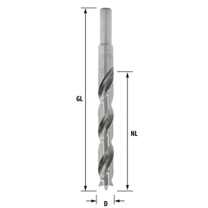 ENT HSS-G Holzspiralbohrer &Oslash; 13 mm geschliffener HSS Holzbohrer mit Zentrierspitze