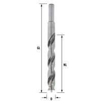 ENT HSS-G Holzspiralbohrer &Oslash; 13 mm geschliffener HSS Holzbohrer mit Zentrierspitze