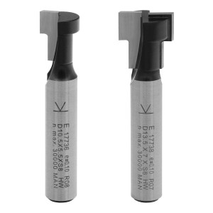 ENT 4-tlg. HW T-Nutfr&auml;ser-Set optimiert f&uuml;r M6 M8 M10 M12 Sechskantschrauben, HW (HM), Schaft (S) 8 mm