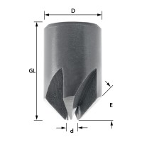 ENT Aufsteckversenker HSS, Durchmesser (d) 10 mm, D 20 mm, E 90°, GL 25 mm