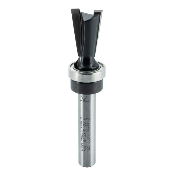 ENT Zinkenfr&auml;ser HW f&uuml;r Milescraft Zinkenschablone KL 15,87 mm, D 12,7 mm, E 8&deg;,  NL 19,05 mm, S8 mm, SL 38 mm