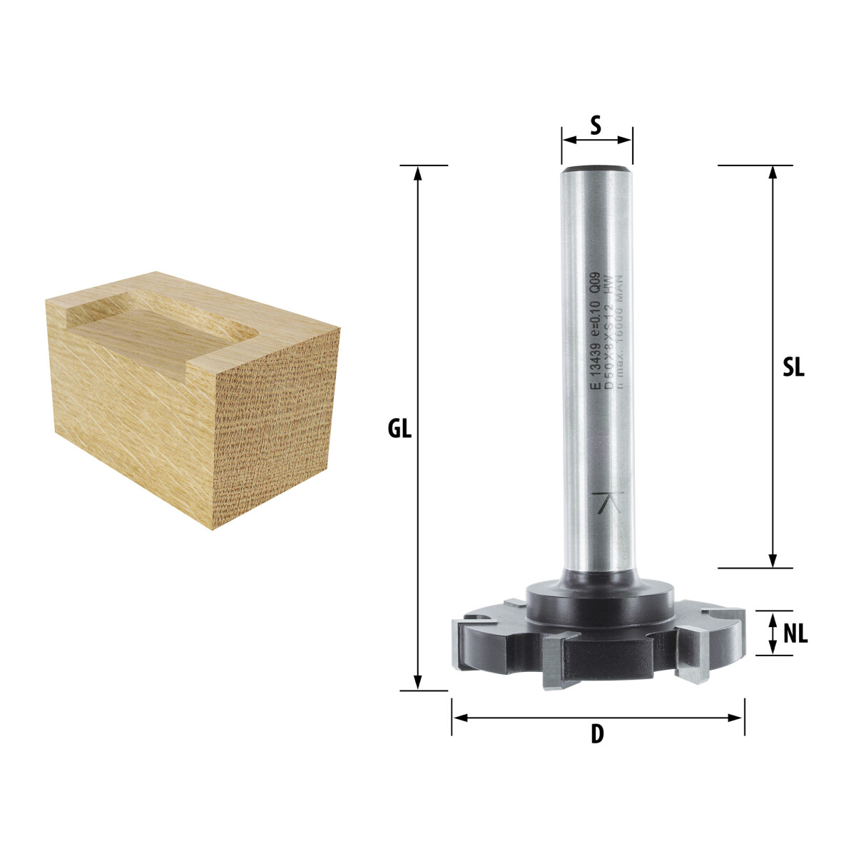 Kasper Solutions® Planfräser 12mm Schaft - Profi Kasper Solutions® Planfräser 12mm Schaft - Profi