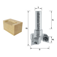 ENT Wendeplatten Planfr&auml;ser HW, Schaft (S) 12 mm, Durchmesser (D) 39 mm, Z3