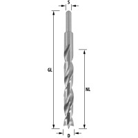 ENT Holzspiralbohrer &Oslash; 16 mm, extra lang 200 mm, HSS-G, mit Zentrierspitze und Vorschneider