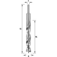 ENT Holzspiralbohrer &Oslash; 19 mm, extra lang 200 mm, HSS-G, mit Zentrierspitze und Vorschneider