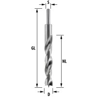 ENT Holzspiralbohrer &Oslash; 20 mm, extra lang 200 mm, HSS-G, mit Zentrierspitze und Vorschneider