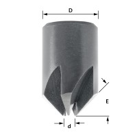 ENT 5-tlg Aufsteckversenker-Set HSS, Durchmesser (d) 2,5 - 4,5 mm in 0,5 mm Schritten