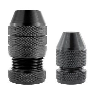 ENT 2-tlg. Tiefenanschlag-Set, variabel Ø 3 - 11 mm, BohrStopp aus Alu für Holzbohrer