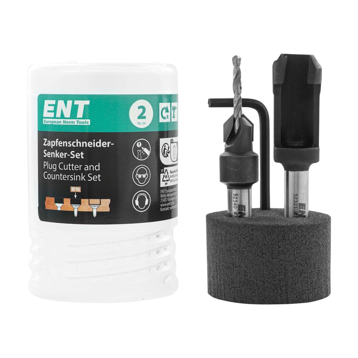 ENT 52410 Zapfenschneider-Senker-Set HW, box