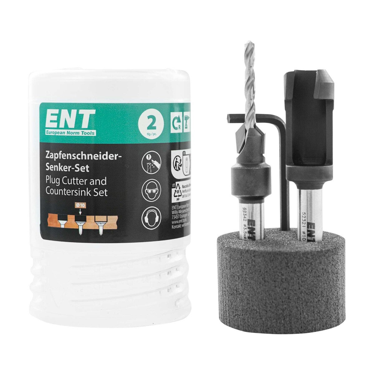 ENT 52430 Zapfenschneider-Senker-Set HW, box